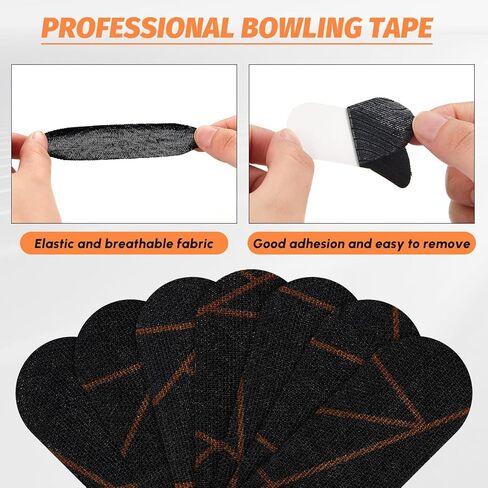 Soulchen 140 Pcs Bowling Tape Bowling Finger Thumb Tapes Bulk for Ball Hole Thumb Protection for Sport Supplies (Golden Lines) in Saudi Arabia