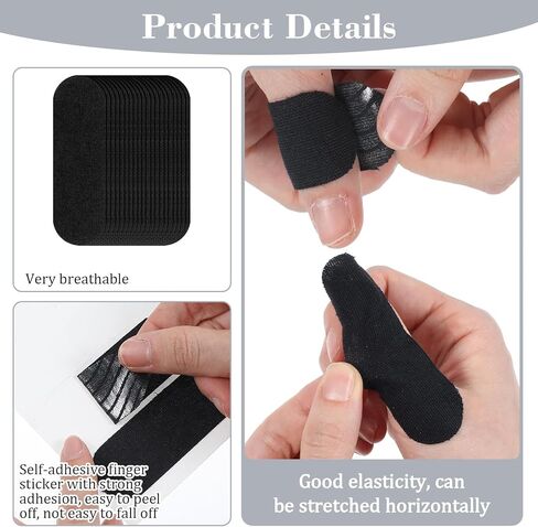 Grevosea 110 PCS Bowling Thumb Tapes, Bowling Ball Finger Inserts Finger Tape Breathable Bowlers Tape Protector for Men Women Exercise Sport Bowling Accessories, No Residue (Black) in Saudi Arabia