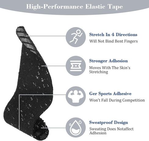 Grevosea 110 PCS Bowling Thumb Tapes, Bowling Ball Finger Inserts Finger Tape Breathable Bowlers Tape Protector for Men Women Exercise Sport Bowling Accessories, No Residue (Black) in Saudi Arabia