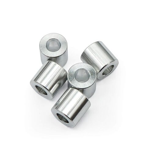 Wulankd 25pcs Aluminum Spacer 1/2" OD x 1/4" ID x 1/2" Length, Round Spacer, Unthreaded Standoff Bushing Plain Finish, Fits Screws Bolts 1/4" in Kuwait