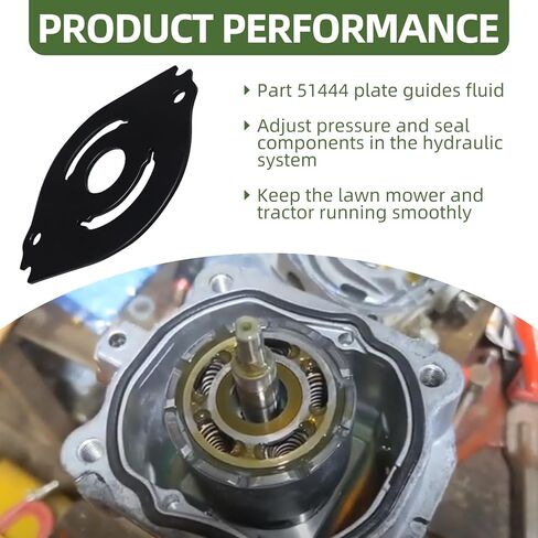 51444 Valve Plate Fit for Hydro-Gear PG Series Hydraulic Pump BDP-10A 51246 PG-1BCC-DA1X-XXXX, PG-1AEF-DY1X-XXXX in Saudi Arabia