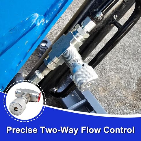 L08 Hydraulic Flow Control Valve Bidirectional Restrictor Compatible with 1-2 Ton Mini Excavator Replace#: STB-G3/8 in Kuwait