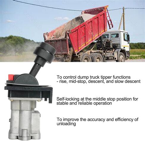 صمام تحكم نسبي عام مع مفتاح PTO، مفتاح قلاب شاحنة قلابة، 4 اتجاهات، أوتوماتيكي، زر ضغط، ألومنيوم، بلاستيك، حامل الكابينة، رافعة مفصلية، مغلق عادة، متعدد الألوان in Kuwait