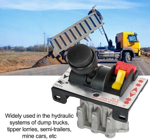 صمام تحكم نسبي عام مع مفتاح PTO، مفتاح قلاب شاحنة قلابة، 4 اتجاهات، أوتوماتيكي، زر ضغط، ألومنيوم، بلاستيك، حامل الكابينة، رافعة مفصلية، مغلق عادة، متعدد الألوان in Kuwait