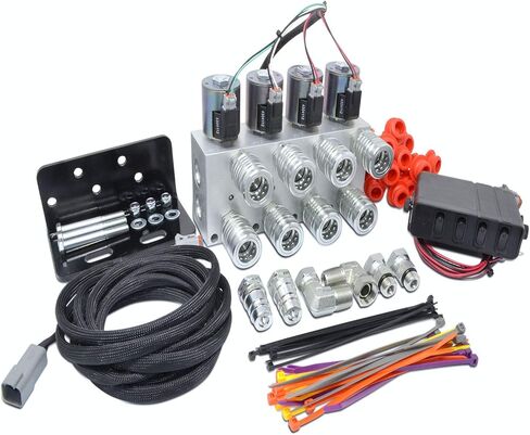 مجموعة المضاعف الهيدروليكي من شركة Summit Hydraulics، و4 صمامات اختيار للدوائر بما في ذلك القارنات والتحكم في صندوق التبديل in Saudi Arabia