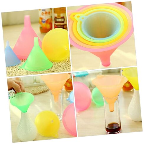 DECHOUS 5pcs Liquid Transferring Funnel Food Grade Kitchen Tool for Easy Filling of Bottles Oil Sauce and Vinegar Lightweight and Spill Design in Kuwait