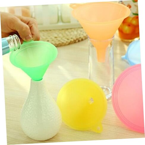 DECHOUS 5pcs Liquid Transferring Funnel Food Grade Kitchen Tool for Easy Filling of Bottles Oil Sauce and Vinegar Lightweight and Spill Design in Kuwait