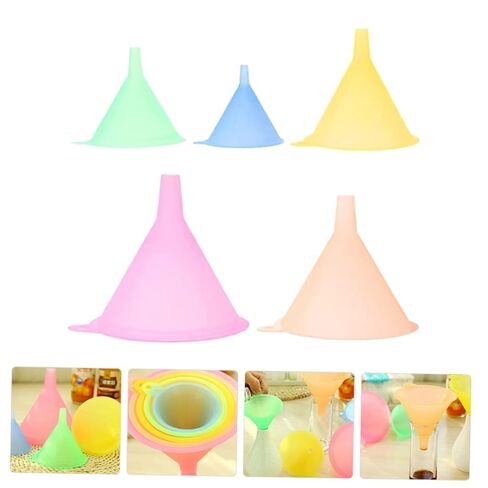 DECHOUS 5pcs Liquid Transferring Funnel Food Grade Kitchen Tool for Easy Filling of Bottles Oil Sauce and Vinegar Lightweight and Spill Design in Kuwait