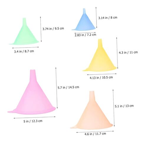 DECHOUS 5pcs Liquid Transferring Funnel Food Grade Kitchen Tool for Easy Filling of Bottles Oil Sauce and Vinegar Lightweight and Spill Design in Kuwait