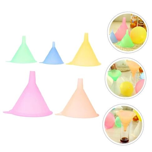 DECHOUS 5pcs Liquid Transferring Funnel Food Grade Kitchen Tool for Easy Filling of Bottles Oil Sauce and Vinegar Lightweight and Spill Design in Kuwait