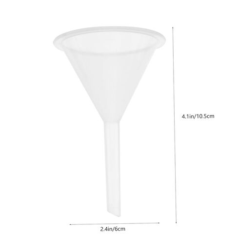 5pcs Plastic Funnels Multipurpose Lab Filter Funnels for Liquid Transfer Bottle Filling and Easy to Store Space-Saving Design in Saudi Arabia