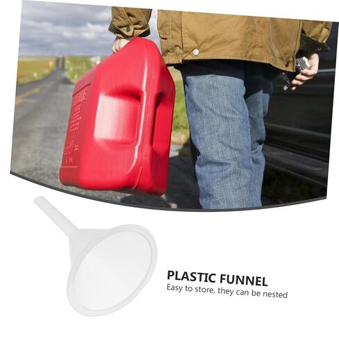 5pcs Plastic Funnels Multipurpose Lab Filter Funnels for Liquid Transfer Bottle Filling and Easy to Store Space-Saving Design in Saudi Arabia