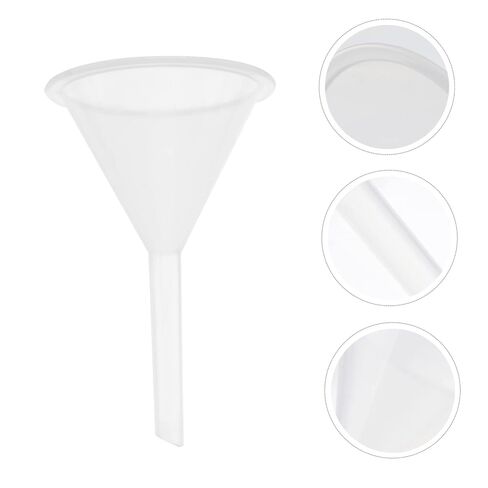 5pcs Plastic Funnels Multipurpose Lab Filter Funnels for Liquid Transfer Bottle Filling and Easy to Store Space-Saving Design in Saudi Arabia