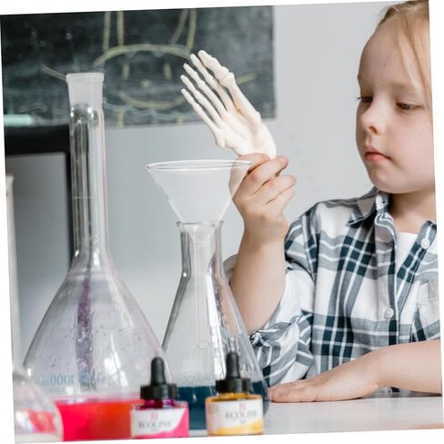 Alipis Chemistry Lab Glass Funnel Triangle Shape for Liquids Flask Hand Washable in Saudi Arabia