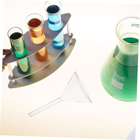 Alipis Chemistry Lab Glass Funnel Triangle Shape for Liquids Flask Hand Washable in Saudi Arabia