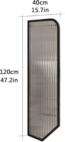 Stainless Steel & Tempered Glass Toilet Partition, Wall-Mounted Urinal Privacy Screen, Waterproof Baffle for Hotels & Bathrooms (Black, 2PCS) - Durable & Stylish Privacy Solution in Saudi Arabia