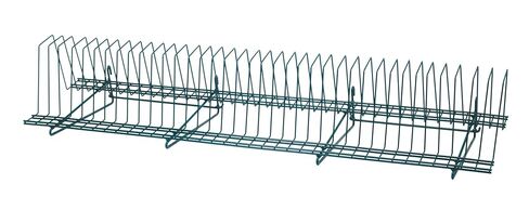 Quantum Storage Systems SG-TDR341410P Store Grid Tray Drying Rack, 14" D x 34-1/2" L x 11-1/4" H, Carbon Steel, Epoxy Coated, Green, NSF in Kuwait