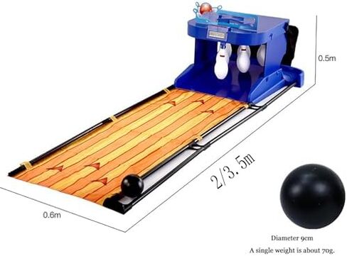 Kids Bowling Set - Indoor Electronic Bowling Alley Game with Automatic Scoring, LED Scoreboard, Realistic Sound Effects & Lighting - Fun Sports Activity for Home in Saudi Arabia