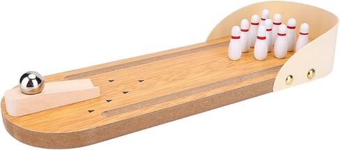 Dan&Dre Table Mini Bowling Playset Wooden Desktop Decoration Kids Toy in Kuwait