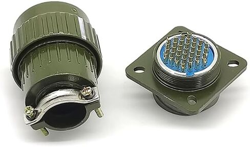 Aviation Connector 28mm Y28M-37TK Female 37 Pin Circular Connector Solder Cable Plug Bayonet Coupling Waterproof Aviation Metal Wire Panel Power Chassis Fittings Connector in Saudi Arabia