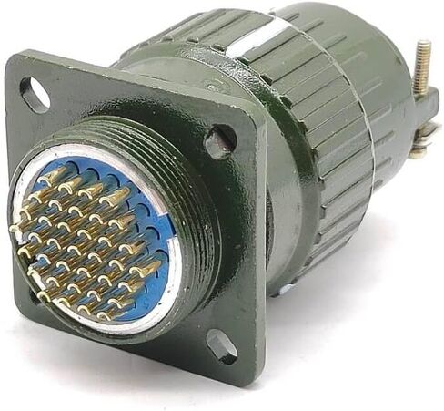 Aviation Connector 28mm Y28M-37TK Female 37 Pin Circular Connector Solder Cable Plug Bayonet Coupling Waterproof Aviation Metal Wire Panel Power Chassis Fittings Connector in Saudi Arabia