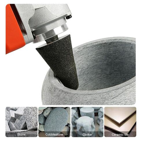 4 قطعة عجلة طحن بتصميم ماسة أسطوانية رأس تلميع عجلة الصنفرة الكاشطة 50/100/200 حصى زاوية طاحونة رؤوس الطحن ملحقات مطابقة in Kuwait