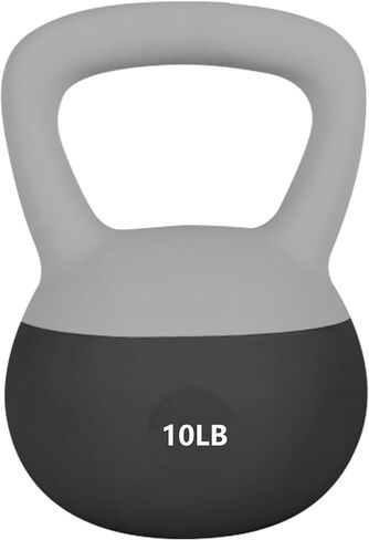 Leikefitness Soft Kettlebells,Steel Shot Filled Weights for Women and Men,Color Coded Anti Slip Soft Kettlebells,Home workout in Kuwait