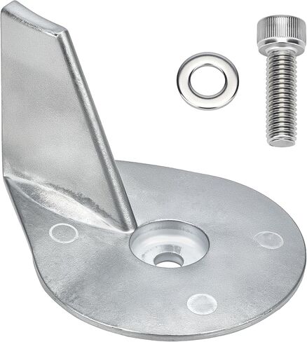 822157T2 Trim Tab Anode Compatible with 25HP 30HP 35HP 40HP 45HP 50HP F25 F30 F40 F45 F50 2 4 Stroke Zinc Alloy Engine Mercury 25-50HP Outboard Motor Parts Replace 822157C2 in Kuwait