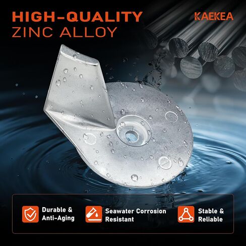 822157T2 Trim Tab Anode Compatible with 25HP 30HP 35HP 40HP 45HP 50HP F25 F30 F40 F45 F50 2 4 Stroke Zinc Alloy Engine Mercury 25-50HP Outboard Motor Parts Replace 822157C2 in Kuwait