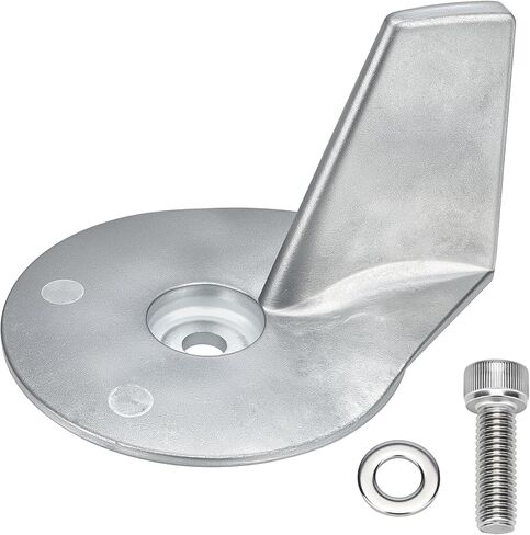 822157T2 Trim Tab Anode Compatible with 25HP 30HP 35HP 40HP 45HP 50HP F25 F30 F40 F45 F50 2 4 Stroke Zinc Alloy Engine Mercury 25-50HP Outboard Motor Parts Replace 822157C2 in Kuwait