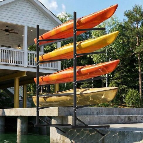 رف تخزين موفوتو كاياك، رف كاياك عالي التحمل للمرآب والخارج، رف تخزين موفر للمساحة لزوارق الكاياك والزوارق وألواح ركوب الأمواج وألواح التجديف in Kuwait