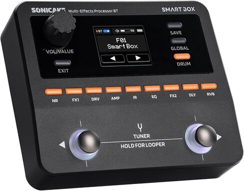 SONICAKE QME-20 Smart Box - Multi Effects Pedal for Guitar with 130+ Effects, NAM/IR Support, Looper, Built-in Tuner/Metronome, Portable Effects Processor with USB Audio Interface, Stereo Output in Kuwait