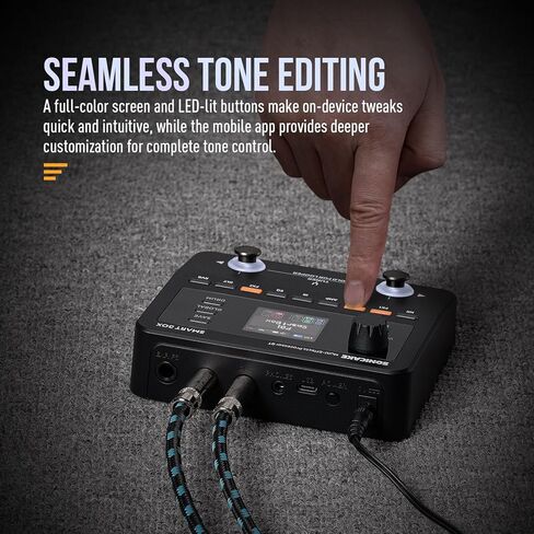 SONICAKE QME-20 Smart Box - Multi Effects Pedal for Guitar with 130+ Effects, NAM/IR Support, Looper, Built-in Tuner/Metronome, Portable Effects Processor with USB Audio Interface, Stereo Output in Kuwait