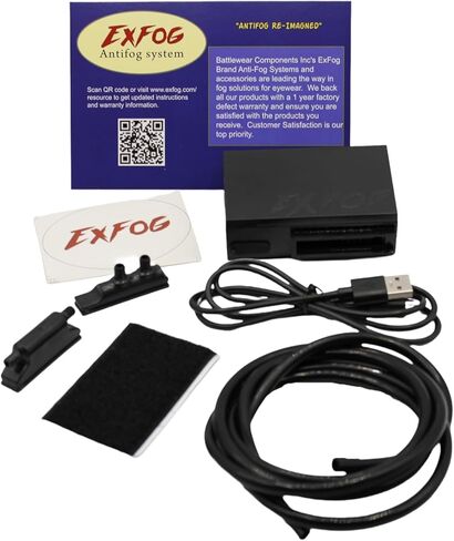 مجموعة ExFog XT Tuck and Go Budget المضادة للضباب (بدون محولات مغناطيسية) - وحدة خفيفة الوزن مضادة للضباب لنظارات Airsoft وكرة الطلاء ورياضات التزلج والبناء in Kuwait