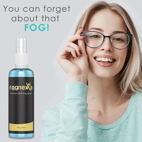 Fognexxa Premium Anti-Fog Spray for Glasses, Goggles, VR Headsets, Face Shields & PPE – 2oz Bottle for 24 Hr Fog-Free Protection – Safe for All Lenses – Anti Fog Solution in Saudi Arabia