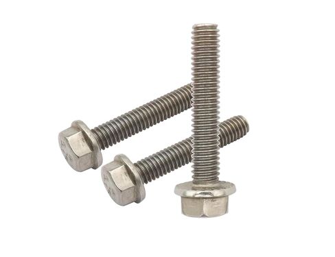 LBY 30pcs 1/4-20 × 3/4'' Hex Flange Bolt, Flanged Hex Head Bolts Flange Hexagon Screws, Fully Threaded, 304 Stainless Steel (Silver) in Kuwait