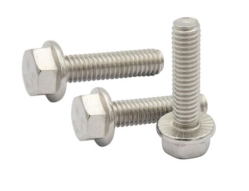 LBY 30pcs 1/4-20 × 3/4'' Hex Flange Bolt, Flanged Hex Head Bolts Flange Hexagon Screws, Fully Threaded, 304 Stainless Steel (Silver) in Kuwait