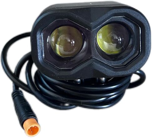 EBike Headlight with Horn 3 Pin Male Waterproof Connector Bicycle Front Light for 36V 48V Ebikes and E-Scooter Mountain Bike Replacement Horn Light in Saudi Arabia