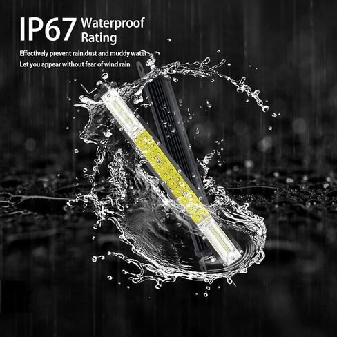 Bike Lights for Night Riding, LED Light Bar 7 Inch 60W 6000lm Headlight for Dirtbike Mountain EBike, Slim LED Work Light Pods for Truck Tractor ATV UTV RZR RC RV Lawn Mower Golf Cart MTB Biking in Kuwait