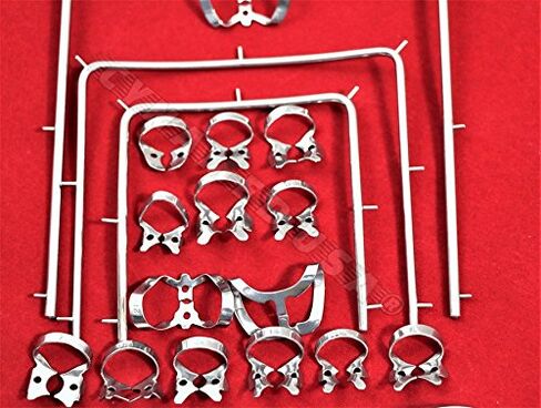 CYNAMED USA Dental ENDODONTIC Rubber Dam KIT + Clamps + Brewer + Frames A+ Quality German Grade in Kuwait