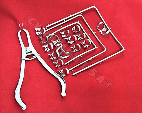 CYNAMED USA Dental ENDODONTIC Rubber Dam KIT + Clamps + Brewer + Frames A+ Quality German Grade in Kuwait