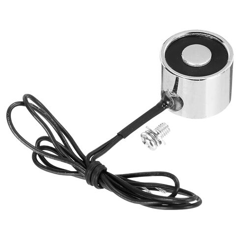 uxcell Solenoid Electromagnet DC 24V 2W 17.6LB/8Kg Round Electric Magnet Electric Lifting Magnet 25x20mm for Automation Equipment in Saudi Arabia