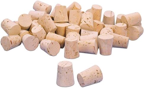 XXXX Quality Cork Stoppers, Size 3, Top: 14 Mm, Bottom: 11 Mm, Pack of 100 in Saudi Arabia