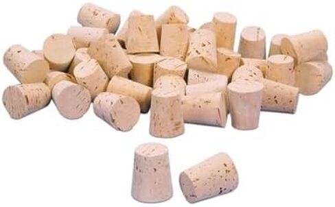 XXXX Quality Cork Stoppers, Size 3, Top: 14 Mm, Bottom: 11 Mm, Pack of 100 in Saudi Arabia
