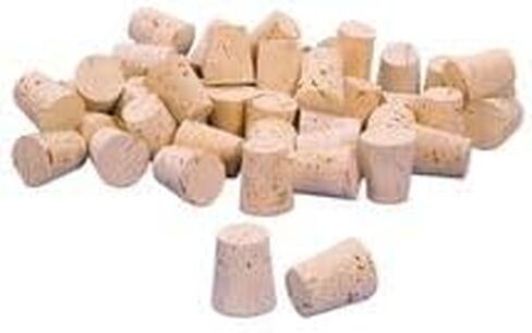 XXXX Quality Cork Stoppers, Size 3, Top: 14 Mm, Bottom: 11 Mm, Pack of 100 in Saudi Arabia