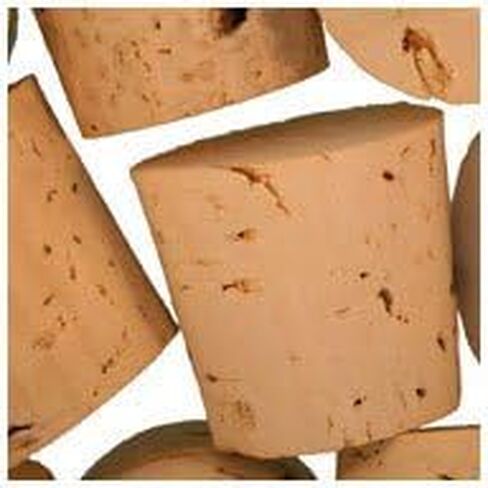 WidgetCo Size 15 Cork Stoppers, Standard Grade, Regular Length, Tapered Corks (Qty 25) in Saudi Arabia