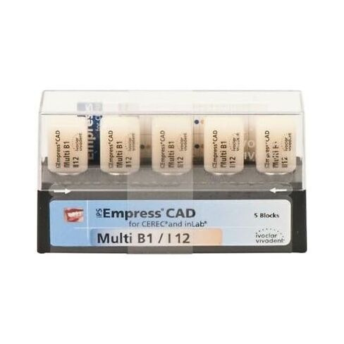Ivoclar Vivadent 602596 Empress CAD inLab CEREC Blocks Multi B1 I12 5/Pk in Saudi Arabia