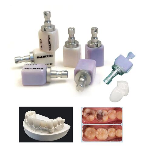 5pcs/Box Dental Glass Ceramic Blocks Lithium Disilicate C14 LT/HT CAD/CAM (C14 LT BL1) (5pcs C14 HT A1) in Kuwait