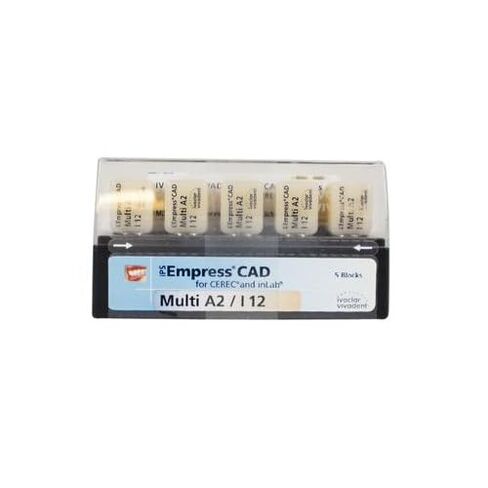 Ivoclar Vivadent 602593 Empress CAD CEREC inLab Multi Chromatic Blocks A2 I12 5/Pk in Saudi Arabia