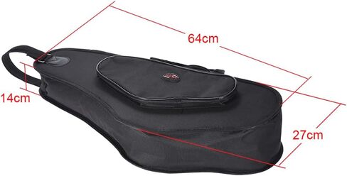 Alto Saxophone Bag, 600D Thicken Padded Sax Case with Hard Boards, Double Zipper, Adjustable Shoulder Strap Pocket, for Alto Saxophone in Saudi Arabia